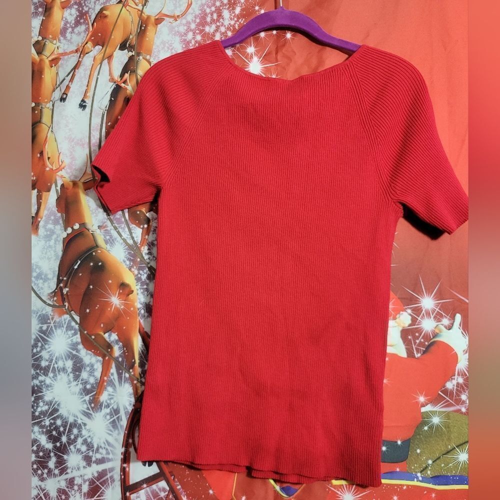 Womens Red Top - Picture 3 of 9